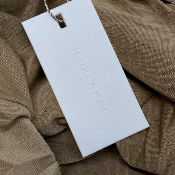 JLUXLABEL Women’s Sea Soul One-Shoulder Midi Dress Ivory Size M - Picture 4 of 10